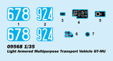Trumpeter Military 1/35 Light Armored Multi-Purpose Transport Vehicle GT-MU Kit
