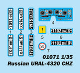 Trumpeter Military 1/35 Russian URAL 4320 CHZ Truck (New Variant) Kit