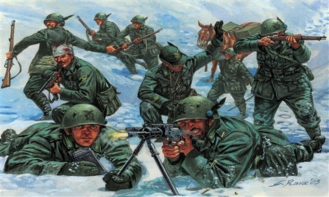 Italeri Military 1/72 WWII Italian Mountain Troops 5 RGT Alpini (48 Figures) Set