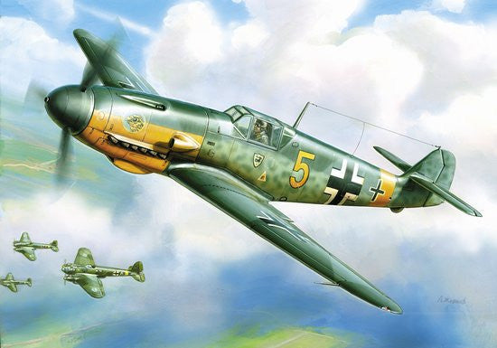 Zvezda Aircraft 1/144 Bf109F2 Fighter (Snap Kit)