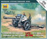 Zvezda Military 1/72 WWII 105mm LeFH18/18 Howitzer w/2 Crew Kit