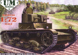 Unimodel Military 1/72 Vickers 6-Ton Model E (Version A) Light Tank Kit