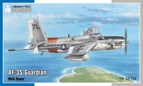 Special Hobby Aircraft 1/48 AF3S Guardian Mad Boom Anti-Submarine USN Warfare Bomber Kit
