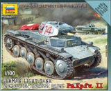Zvezda Military 1/100 German PzKpfw II Light Tank Snap Kit