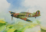 Zvezda Aircraft 1/144 WWII British Hurricane Mk I Fighter Snap Kit