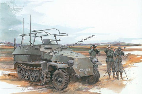 Dragon Military Models 1/35 SdKfz 251/6 Ausf C Command Vehicle w/3 Crew Kit