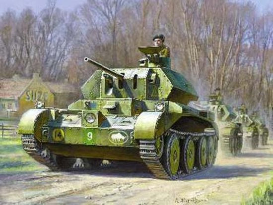 Zvezda Military 1/100 British Crusader Mk IV Tank (Snap Kit)