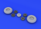 Eduard Details 1/24 Aircraft- Typhoon Wheels for ARX (Resin)