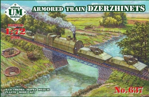 Unimodel Military 1/72 Dzerzhinets Armored Train Kit