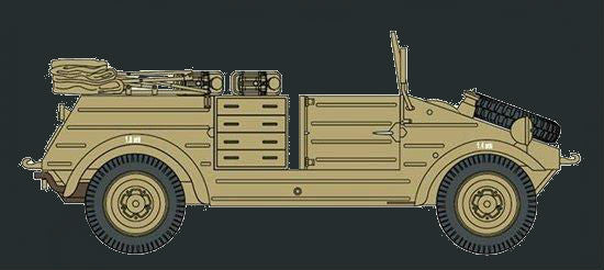 Dragon Military Models 1/35 Kubelwagen Workshop w/DAK Troops Kit