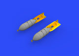 Eduard Details 1/48 Aircraft- WWII FAB 500 Soviet Bombs (Photo-Etch & Resin)