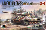 Takom 1/35 Jagdtiger SdKfz 186 Early/Late Production Tank (2 in 1) (New Tool) Kit