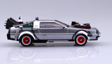 Aoshima Car Models 1/43 Pullback DeLorean Car Rail Version Back to the Future III Kit