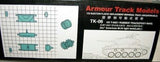 Armour Track Military 1/35 US T85E1 Post War Rubber Type Tracks for M24 Late Version Tank (D) Kit