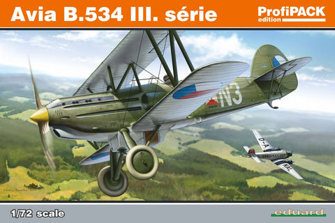 Eduard Details 1/72 Avia B534 III Serie BiPlane Fighter Prof-Pack Kit