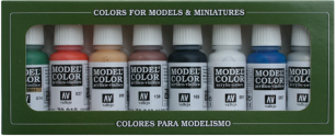 Vallejo Acrylic 17ml  Bottle Wargame Basics Model Color Paint Set (8 Colors)