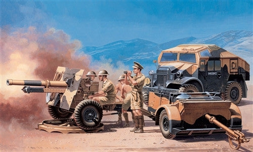 Italeri Military 1/72 Morris Quad Tractor w/25-Pdr Gun & 7 Figs Kit