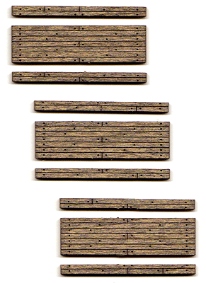 Blair Line N Weathered 1-Lane Wood Grade Crossing Kit (Pkg. 3)