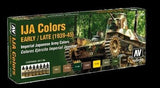 Vallejo Acrylic 17ml Bottle IJA Camouflage Early/Late 1939-45 Model Air Paint Set (8 Colors)