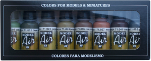Vallejo Acrylic 17ml  Bottle WWII German Model Air Paint Set (8 Colors)