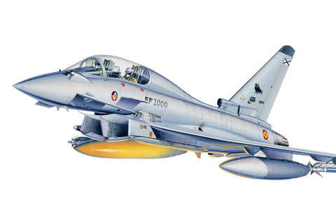 Italeri Aircraft 1/72 EF-2000 Typhoon with Sprue Cutter and Video Set