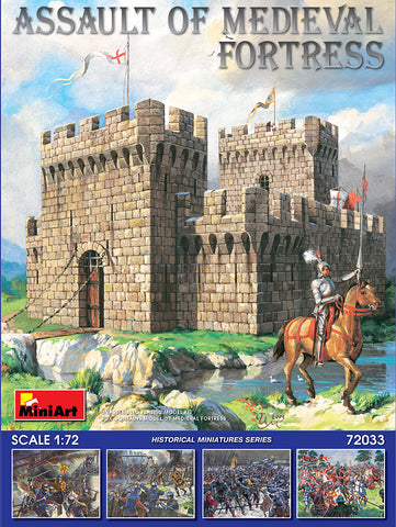 MiniArt Military 1/72 Assault of Medieval Fortress w/Figures Kit