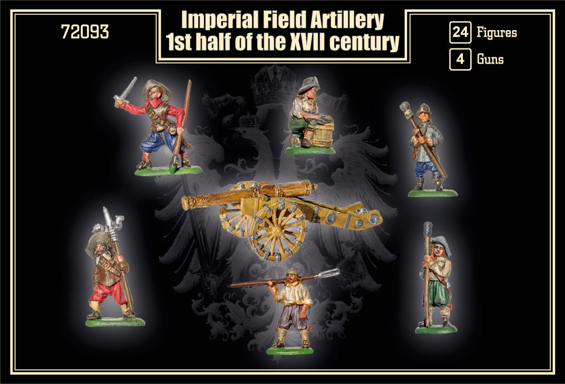 Military Models 1/72 1st Half XVII Century Imperial Field Artillery (24 w/4 Guns) Kit