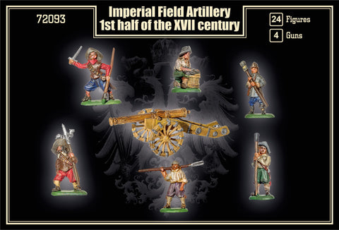 Military Models 1/72 1st Half XVII Century Imperial Field Artillery (24 w/4 Guns) Kit