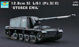 Trumpeter Military Models 1/72 German 12.8cm Sf.L/61 (Pz.Sf.V) Sturer Emil Tank Kit