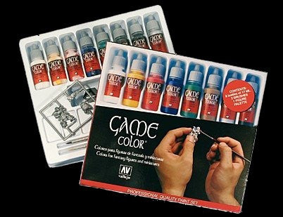 Vallejo Acrylic 17ml Bottle Intro 8 Game Color Paint Set (8 Colors)