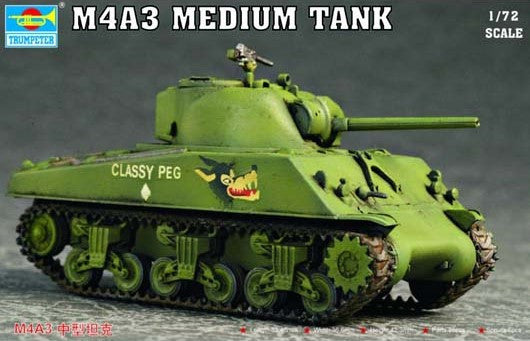 Trumpeter Military Models 1/72 US M4A3 Tank Kit