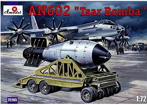 A Model From Russia 1/72 AN602 (Tsar Bomba) Hydrogen Bomb w/Trailer Kit