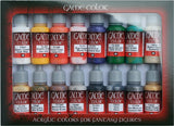 Vallejo Acrylic 17ml Bottle Introduction Game Color Paint Set (16 Colors)