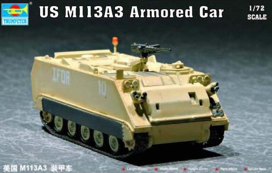 Trumpeter Military Models 1/72 US M113A3 Armored Personnel Carrier Kit