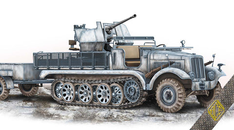 Ace Military 1/72 SdKfz 6/2 Halftrack w/3.7cm Flak 36 on Chassis mZgKw 5t Kit
