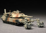 Trumpeter Military Models 1/72 M1A1 Abrams Tank w/Mine Roller Kit