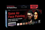 Vallejo Acrylic 17ml Bottle Face Painting (Male & Female) Game Air Paint Set (8 Colors)