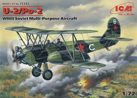 ICM Aircraft 1/72 WWII Soviet U2/Po2 Multi-Purpose Aircraft Kit