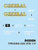 Roden Military 1/72 WWI LGOC B Type British Bus Kit