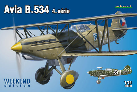 Eduard Aircraft 1/72 Avia B534 IV Serie Aircraft Wkd. Edition Kit