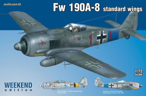 Eduard Aircraft 1/72 Fw190A8 Standard Wings Fighter Wkd. Edition Kit