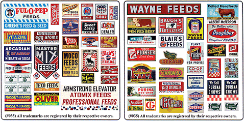 Blair Line N Printed Advertising Signs - Vintage Feed & Seed Signs
