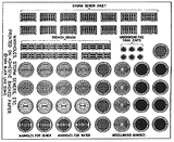 Blair Line HO Manhole Covers & Storm Drains - Printed on Adhesive Backed Paper