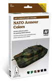 Vallejo Acrylic 8ml Bottle NATO Armor Camouflage AFV Paint Set (6 Colors)