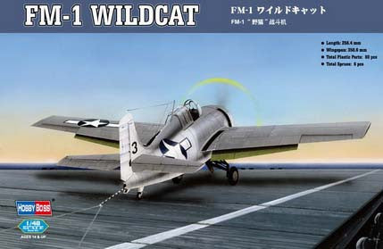 Hobby Boss Aircraft 1/48 FM-1 Wildcat Kit