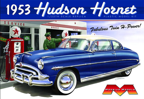 Moebius Model Cars 1/25 1953 Hudson Hornet Car (Re-Issue) Kit