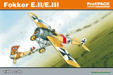 Eduard Aircraft 1/48 Fokker E II/III Eindecker Aircraft Profi-Pack Kit