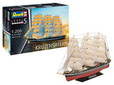 This is an image of the Revell Germany Ship 1/200 Russian Barque Kruzenshtern Kit