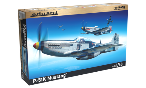 Eduard Aircraft 1/48 WWII P51K Mustang USAAF Fighter Profi-Pack Kit