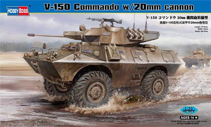 Hobby Boss Military 1/35 V-150 Commando W/20MM Kit